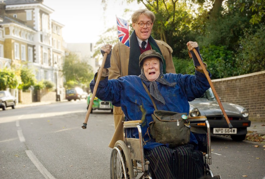 THE LADY IN THE VAN Dame Maggie Smith plays Miss Shepherd and Alex Jennings plays Alan Bennett in The Lady In The Van